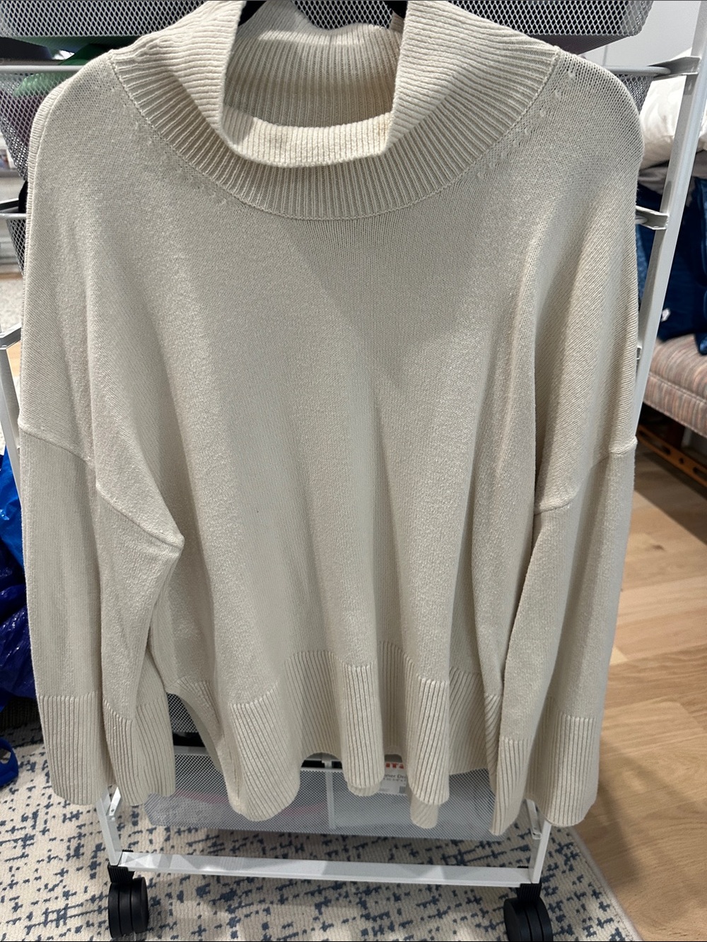 Banana Republic Cream Mock Neck Sweater